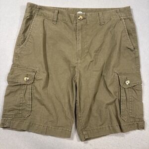Old Navy Blue Shorts Mens 38 GREEN  Rip Stop Cargo Pockets Military Grunge Army